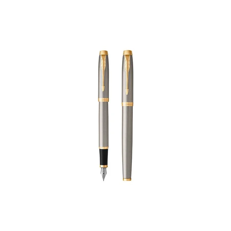 PARKER - Pero plniace IM Brushed Metal GT -F-