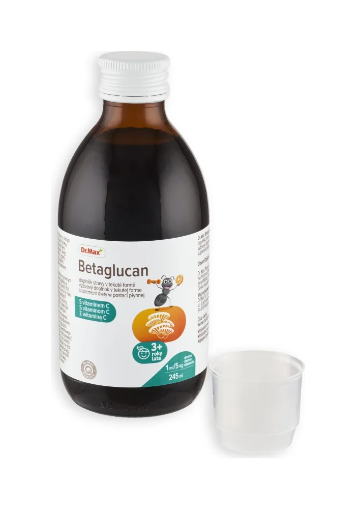 Dr. Max Betaglucan 1×245 ml, betaglukány a vitamín C