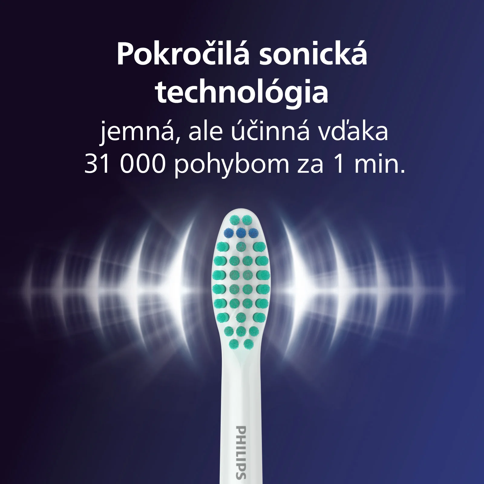 Philips Sonicare 3100 HX3671/13 1×1 ks, sonická zubná kefka