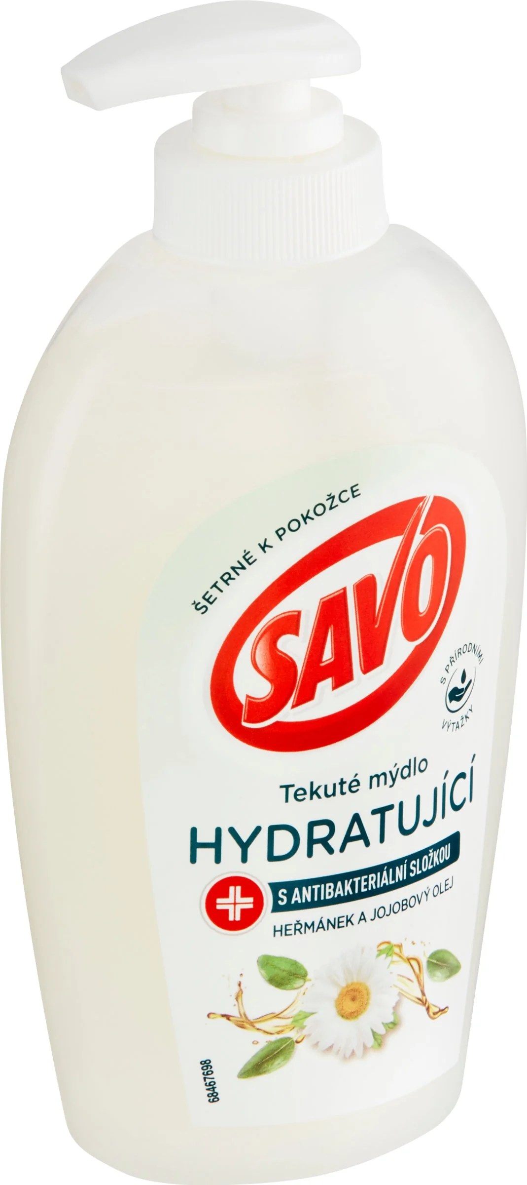 Savo Tekuté mydlo hydratujúce s antibakteriálnou zložkou 1×250 ml, mydlo