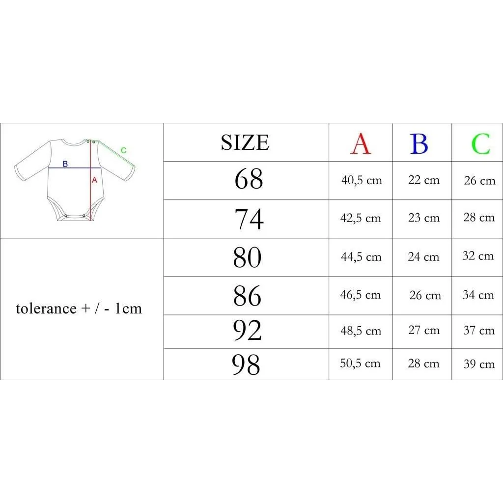 Dojčenské body s dlhým rukávom Nicol Olaf 68 (4-6m), 20C54812 