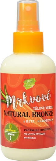 SUN MRKVOVÉ MLIEKO telové NATURAL BRONZE 1×150 ml, telové mlieko