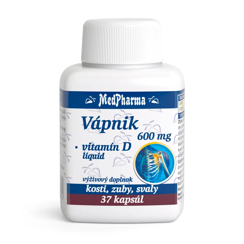 MedPharma VÁPNIK 600 mg + Vitamín D liq.