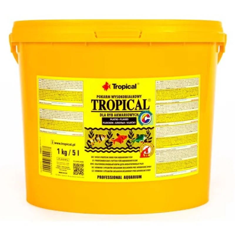 TROPICAL Tropical 5l/1kg vysokoproteínové krmivo pre akváriové ryby