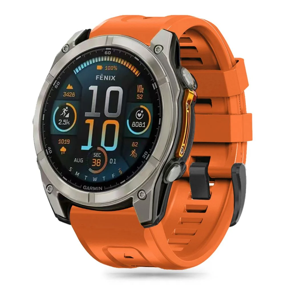 Tech-Protect Silicone remienok na Garmin Fenix 5 / 6 / 6 Pro / 7 / 8 4 7mm / E / 8 47mm, orange