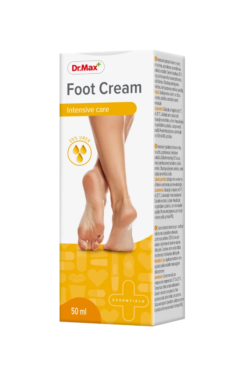 Dr. Max FOOT CREAM UREA 25% 50ML 1×50 ml, hydratačný krém na nohy