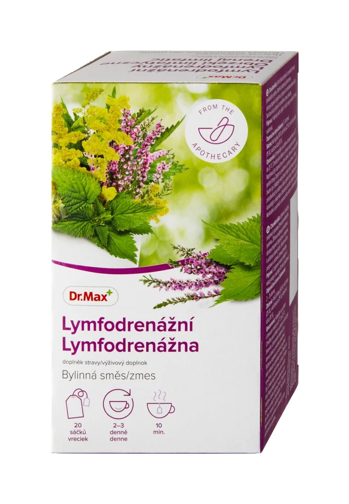 Dr. Max Lymfodrenážna bylinná zmes 1×30 g, nálevové vrecúška 20×1,5 g