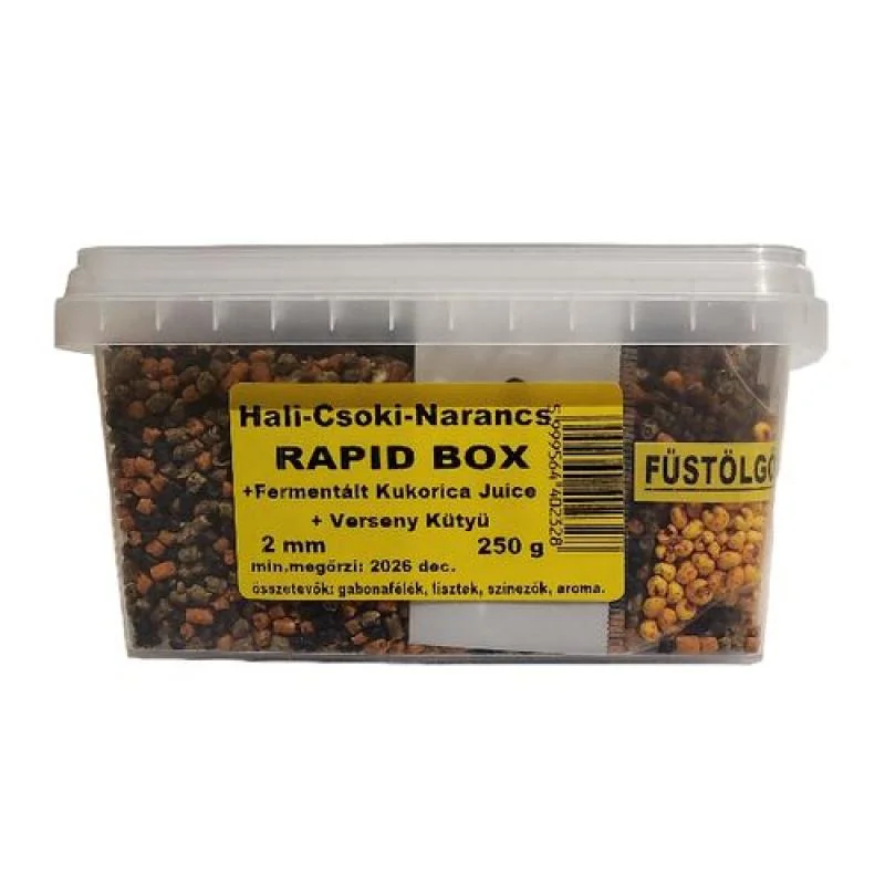 BUKI MIX Premium Rapid Pellet Box 2mm / 250g Halibut-čokoláda- pomaranč 