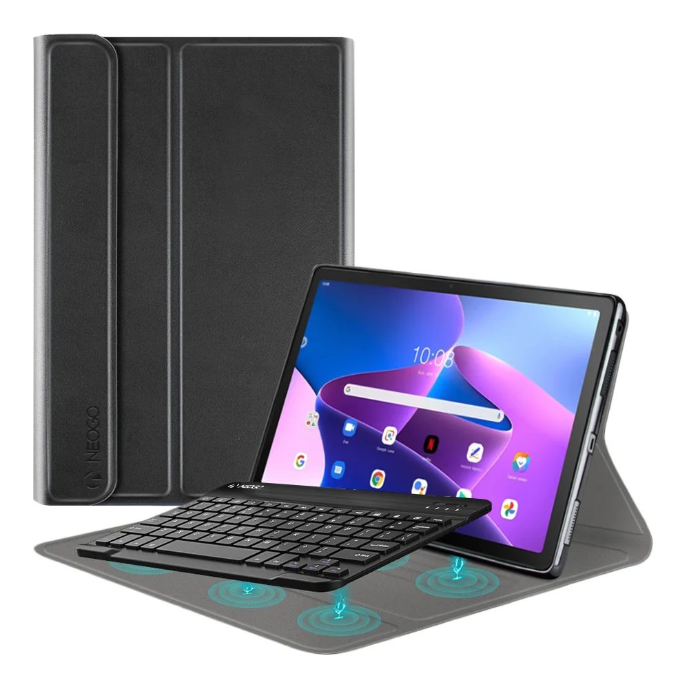 NEOGO Smart Cover Keyboard puzdro na Lenovo Tab M10 Plus 3gen 2022 10.6'' čierne