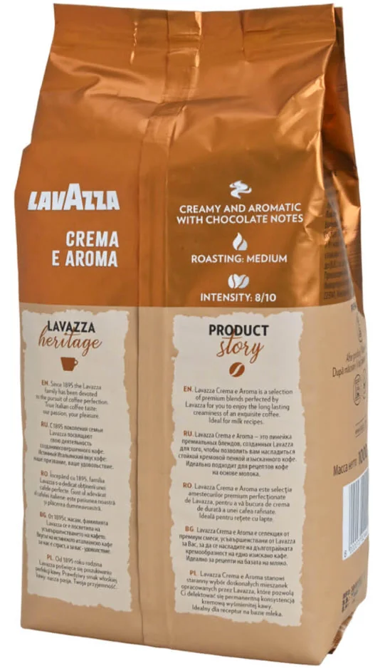 Lavazza Crema e Aroma 1×1000 g, zrnková káva