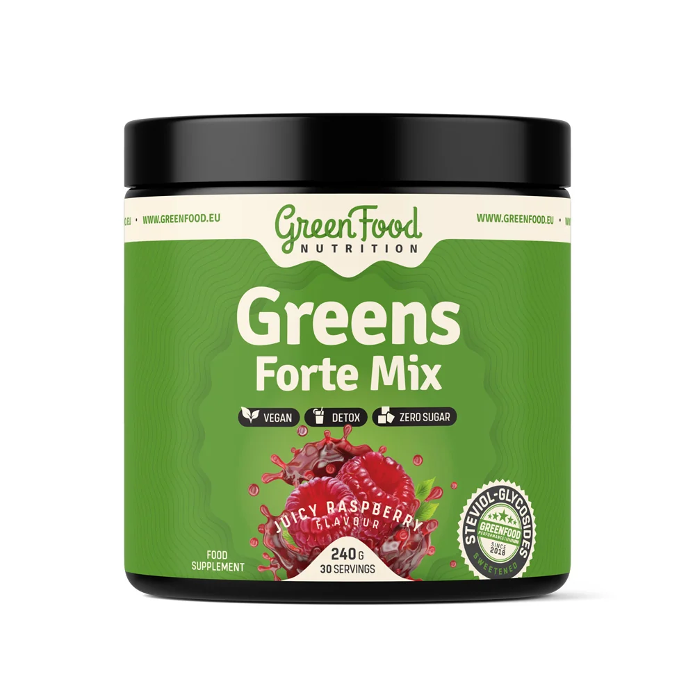 GreenFood Nutrition Greens Forte Mix juicy raspberry