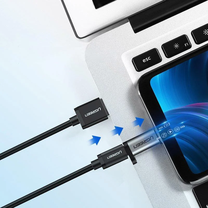 Ugreen US282 adaptér USB-C / micro USB, šedý 