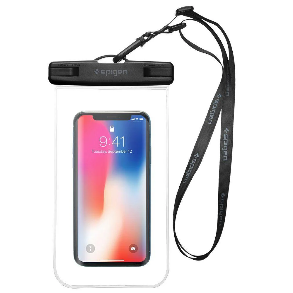 Spigen A601 vodotesné puzdro na mobil, 2-pack, priesvitné