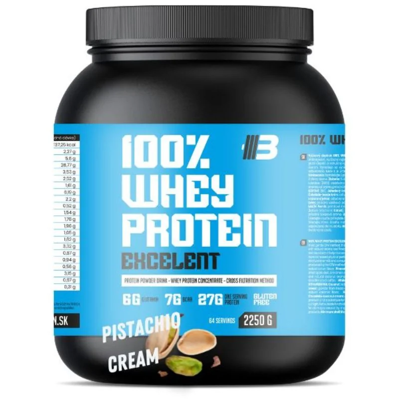 Excelent 100% Whey Proteín - pistáciový krém od BODY NUTRITION - 2250g