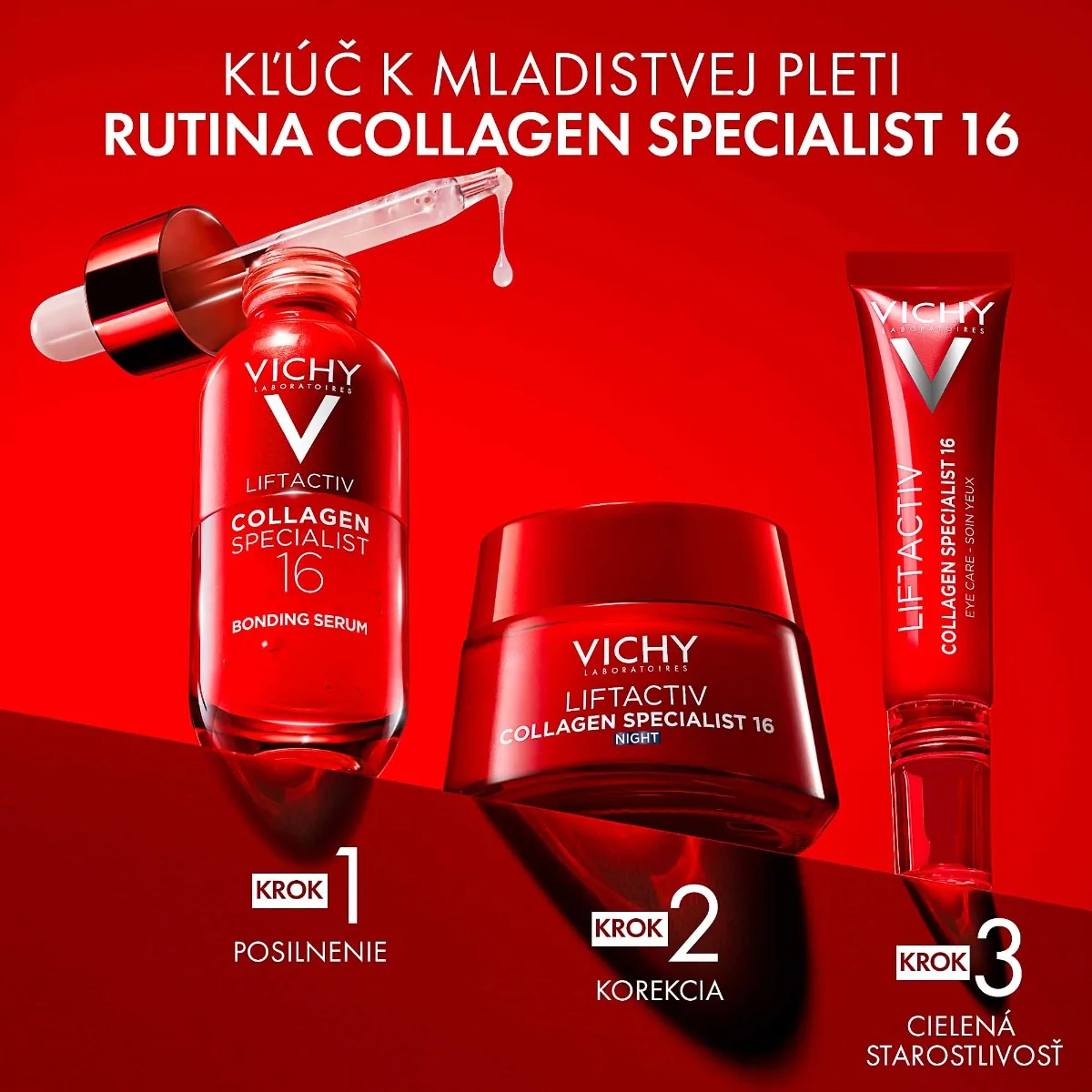 Vichy Liftactiv Collagen Speacialist 16 Nočný krém 1×50 ml, nočný krém