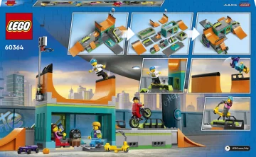 LEGO® City 60364 Pouličný skatepark 1×1 ks, lego stavebnica