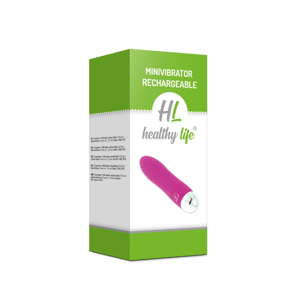 Healthy Life - Minivibrátor Mikolas ružový 1×1 kus, mini vibrátor