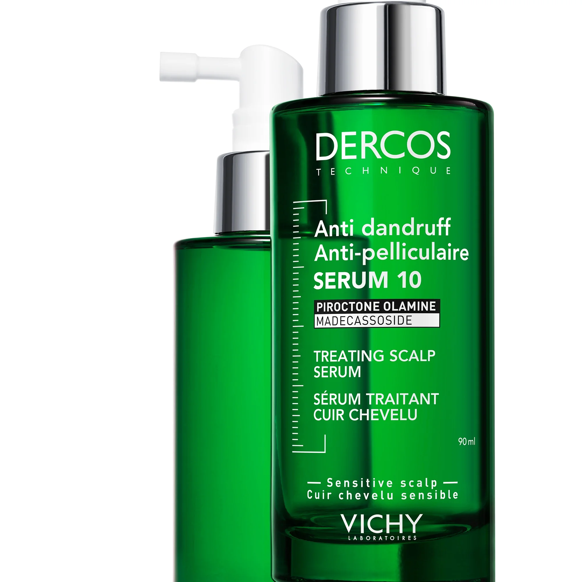 VICHY DERCOS SERUM 10 Ošetrujúce sérum na pokožku hlavy proti lupinám 1×90 ml, ošetrujúce sérum