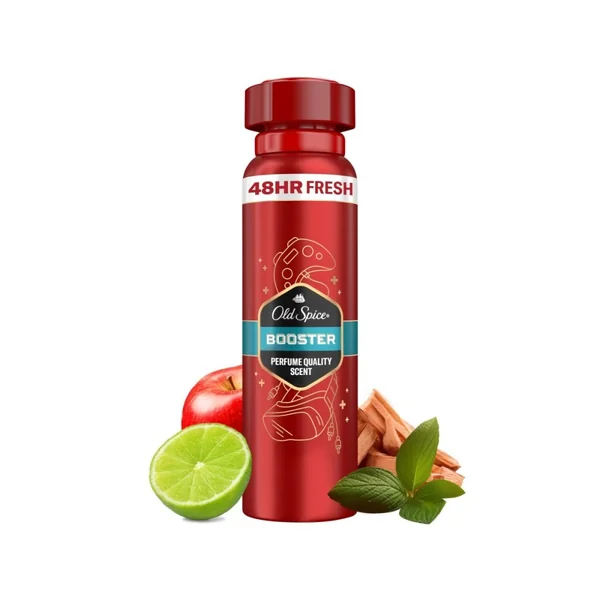 Old Spice Booster Dezodorant V Spreji Pre Mužov, 48 h Sviežosť a Bez Hliníka 1×150 ml, dezodorant