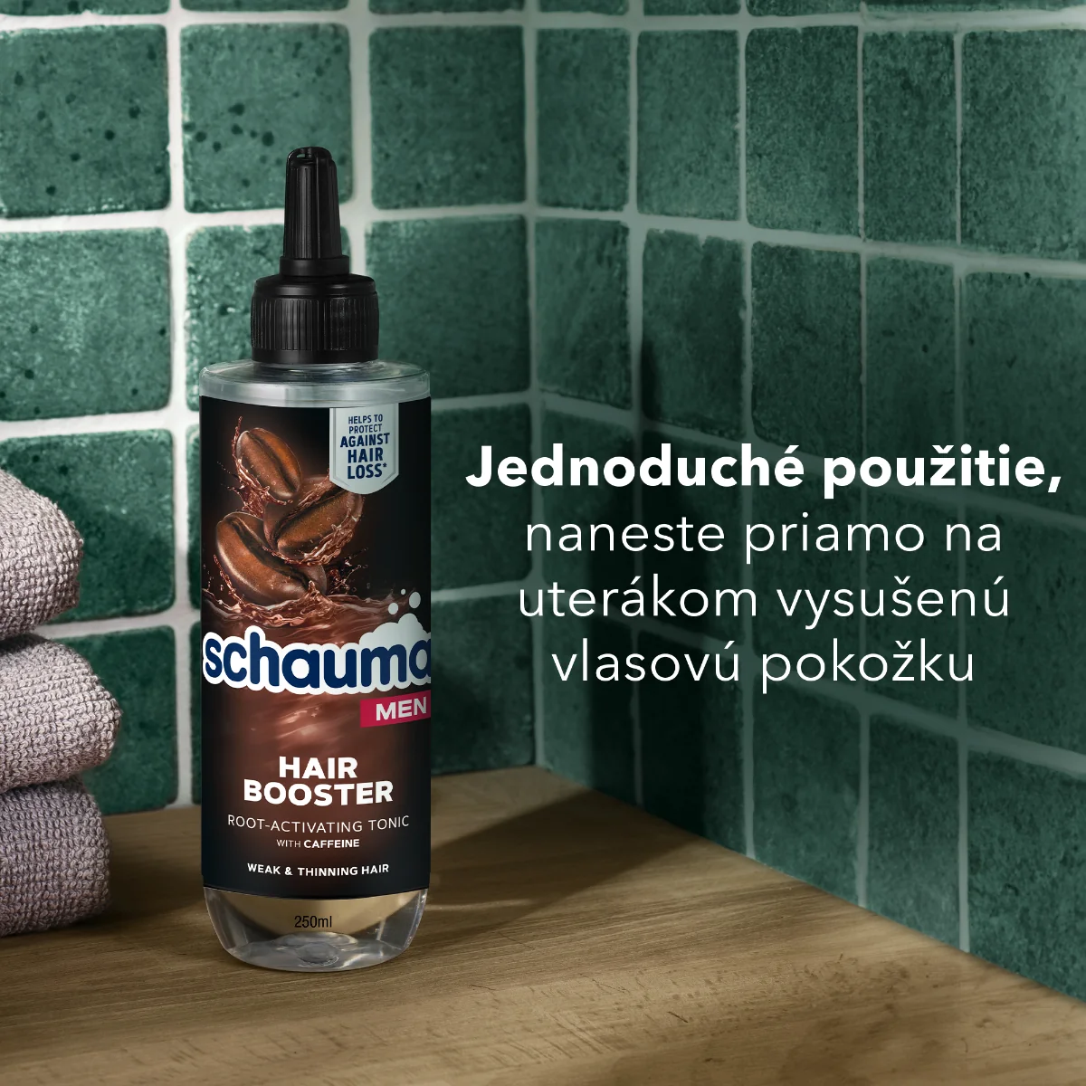 Schauma Men tonikum na vlasy Hair Booster 1×200 ml, vlasové tonikum