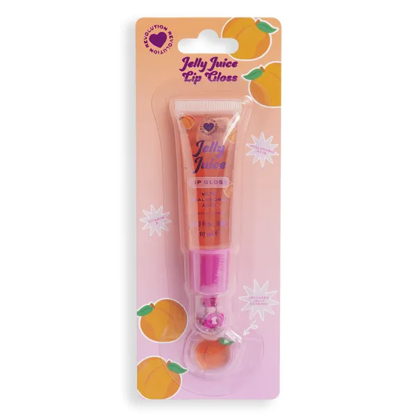 I♥Revolution, Jelly Juice Lip Tubes - Peach 1×10 ml, lesk na pery