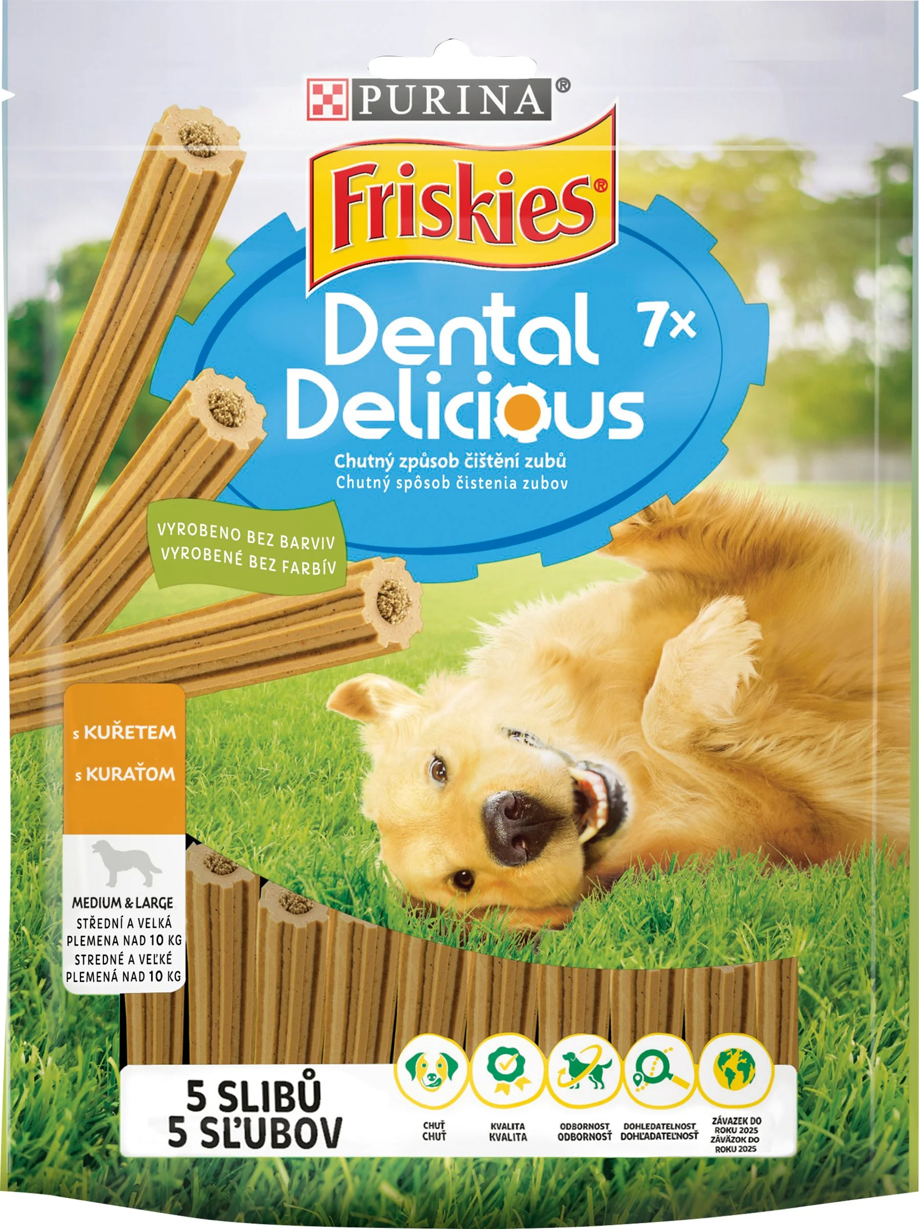 FRISKIES DENTAL DELICIOUS 6x200g s kuraťom