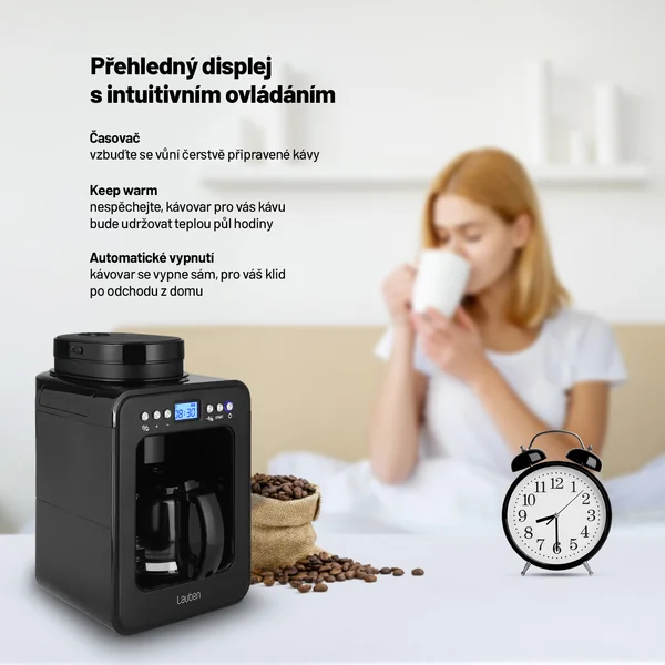 Lauben Grind&Drip Coffee Maker 600BB 1×1 ks, prekvapkávač na kávu