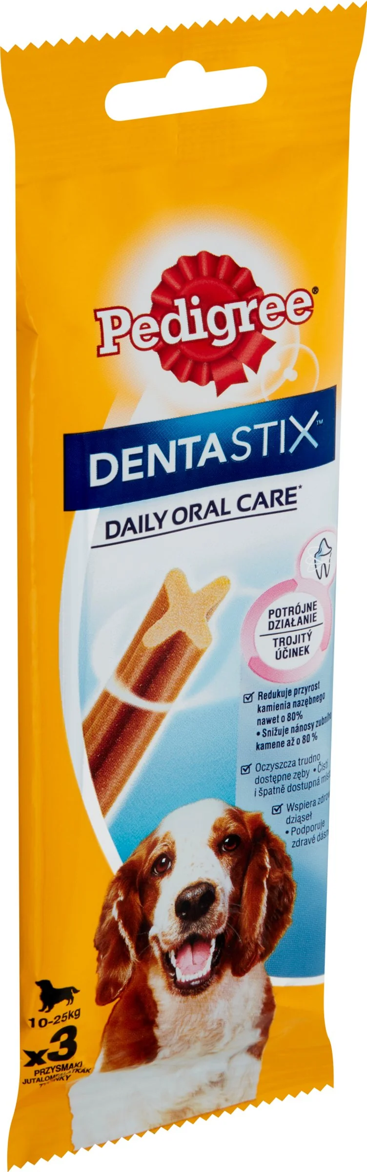 PEDIGREE pochúťka DentaStix Medium 3pack 1×3 ks,  pochúťka pre psy