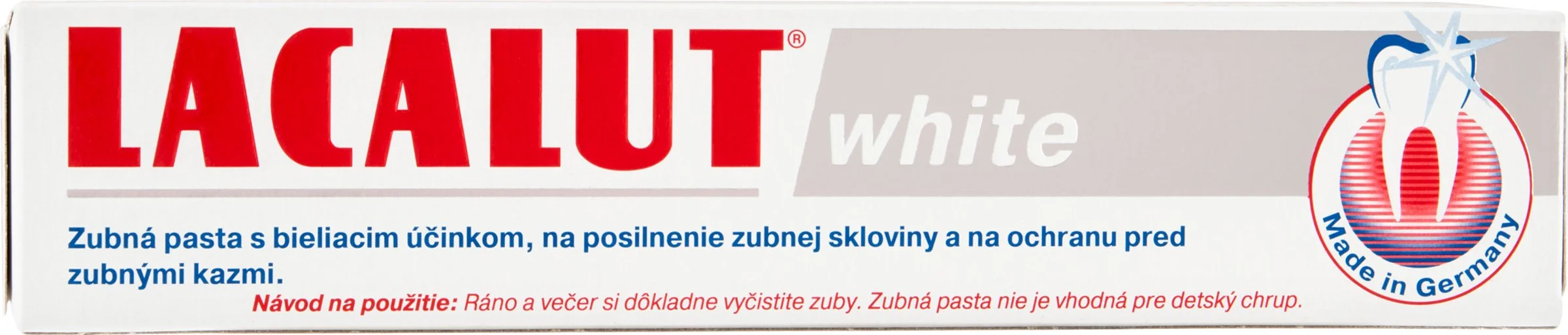 LACALUT WHITE ZUBNÁ PASTA 1×75 ml, pasta