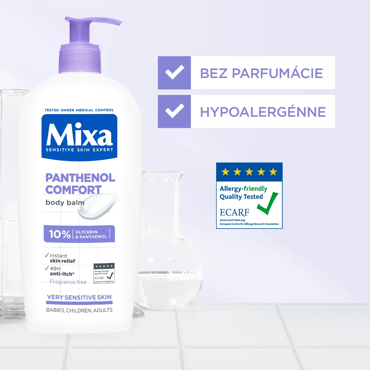 Mixa ATOPIANCE Calming body balm 1×400 ml, upokojujúce telové mlieko