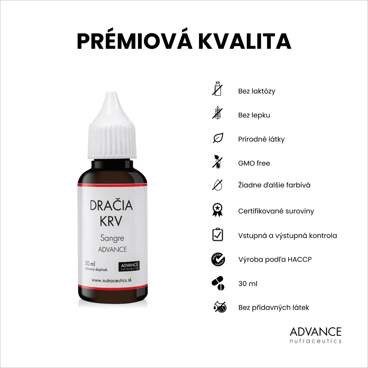 Dračia krv ADVANCE – prémiová kvalita 1×30 ml, výživový doplnok