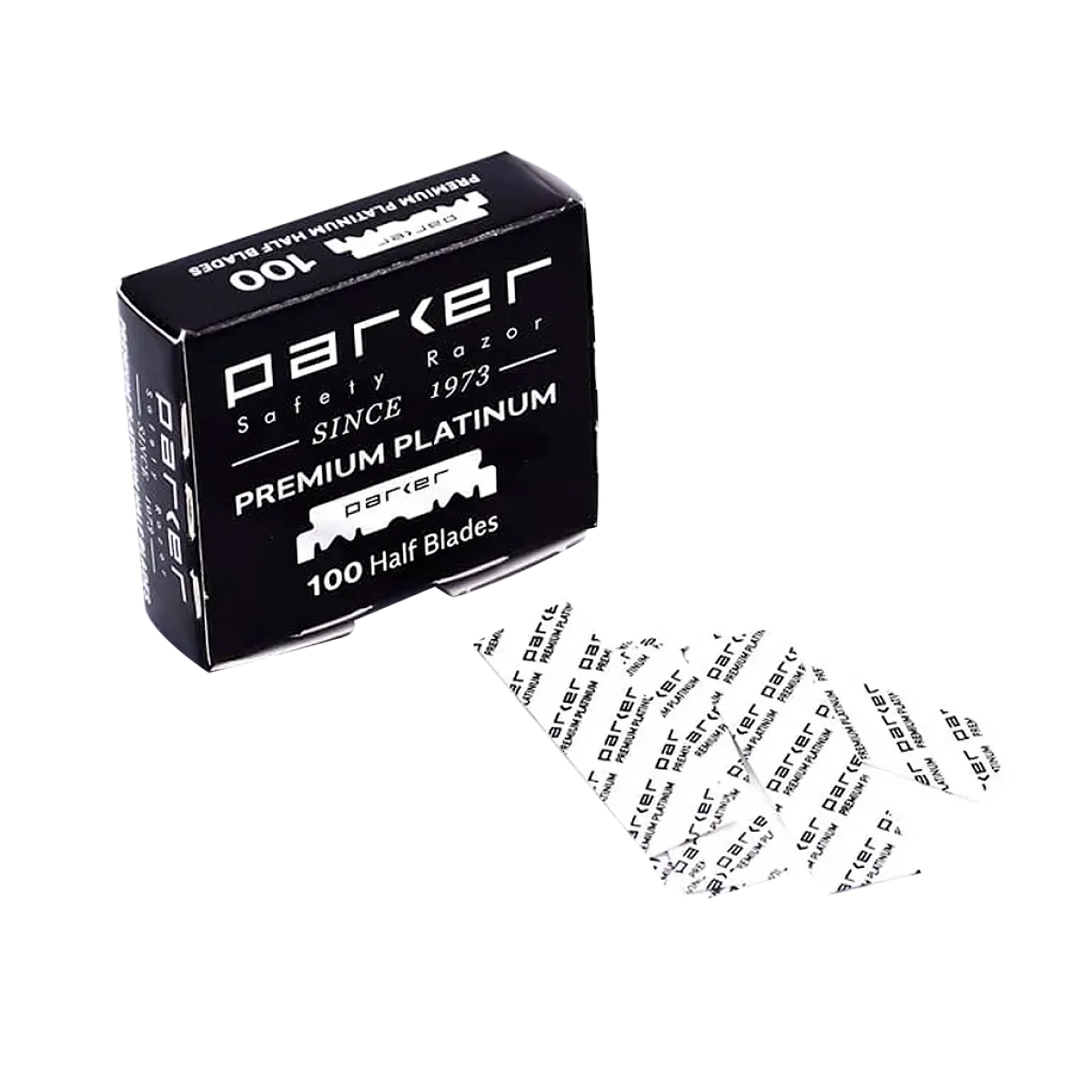 Polovičné žiletky na holenie Parker Premium Platinum razor blades 100pcs