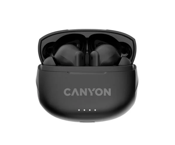 Canyon TWS-8, True Wireless Bluetooth slúchadlá do uší, nabíjacia stanica v kazete, čierne 1×1 ks, slúchadlá