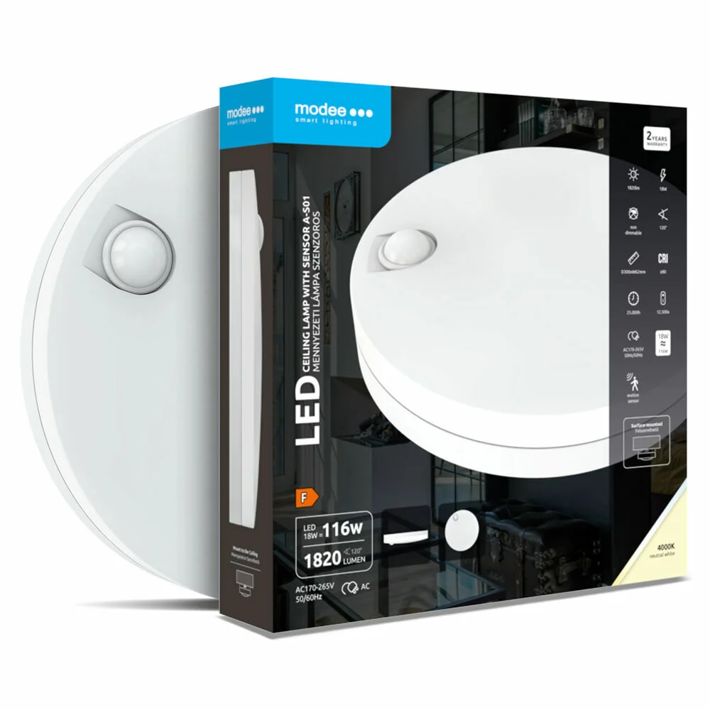 Modee Lighting Ceiling lamp S01 stropné svietidlo s PIR senzorom (ML-CLA4000K18W-AS01)