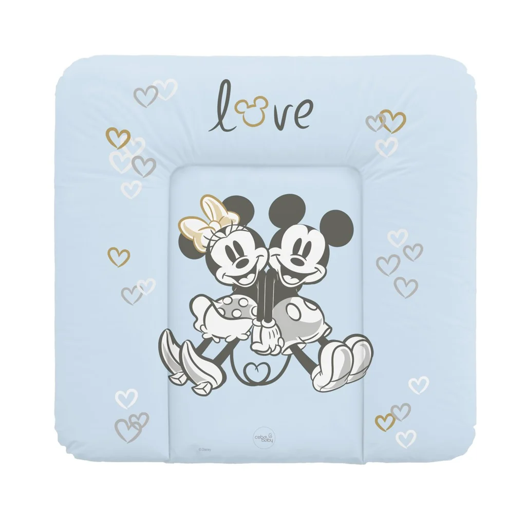 CEBA Podložka prebaľovacia mäkká na komodu (75x72) Disney Minnie & Mickey Blue 1×1 ks