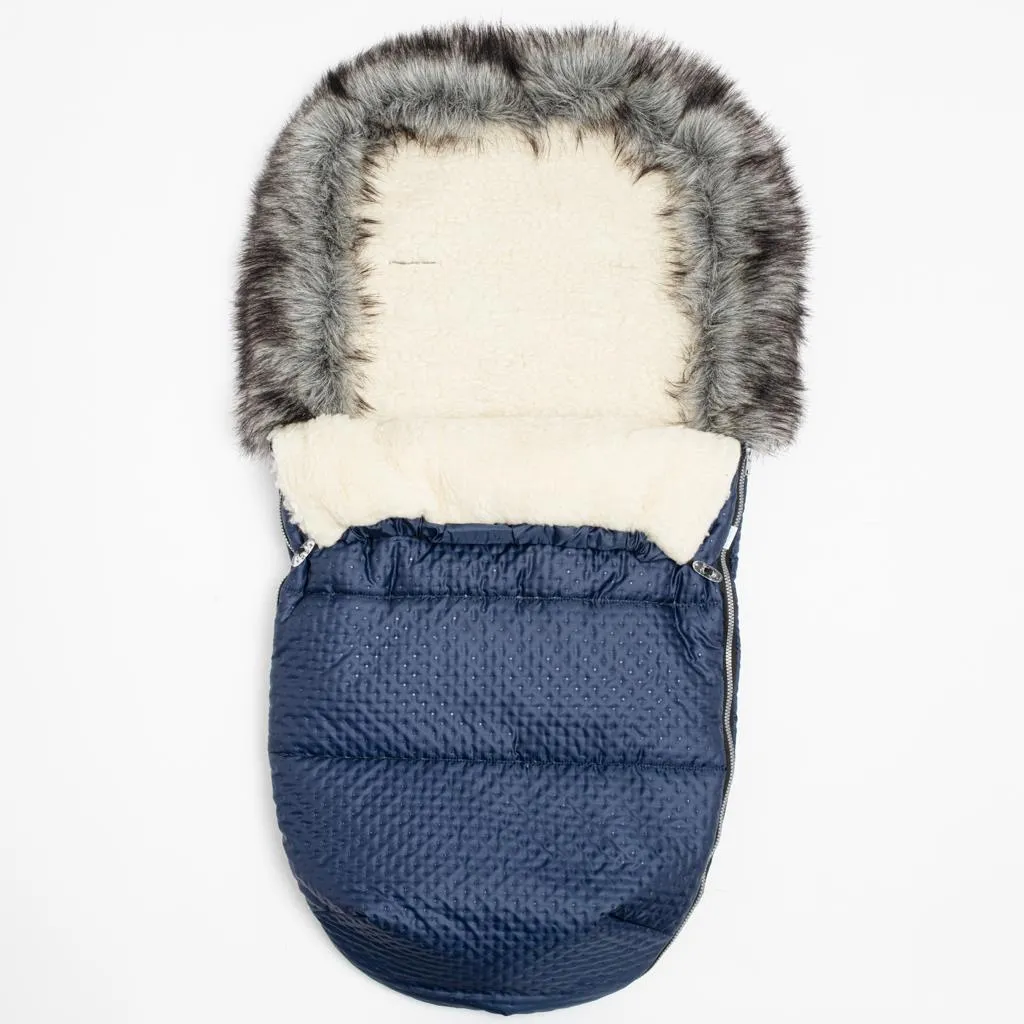 Zimný fusak New Baby Lux Wool blue , 20C53458 