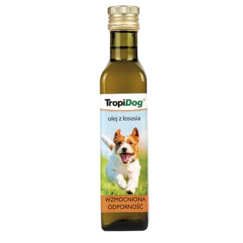 TropiDog Lososový olej pre psov 250ml