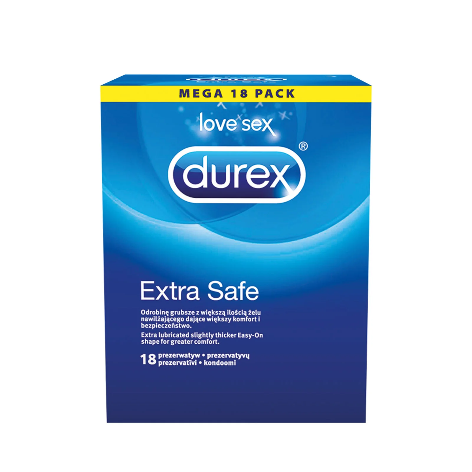 Kondómy - Durex Extra Safe 18 ks