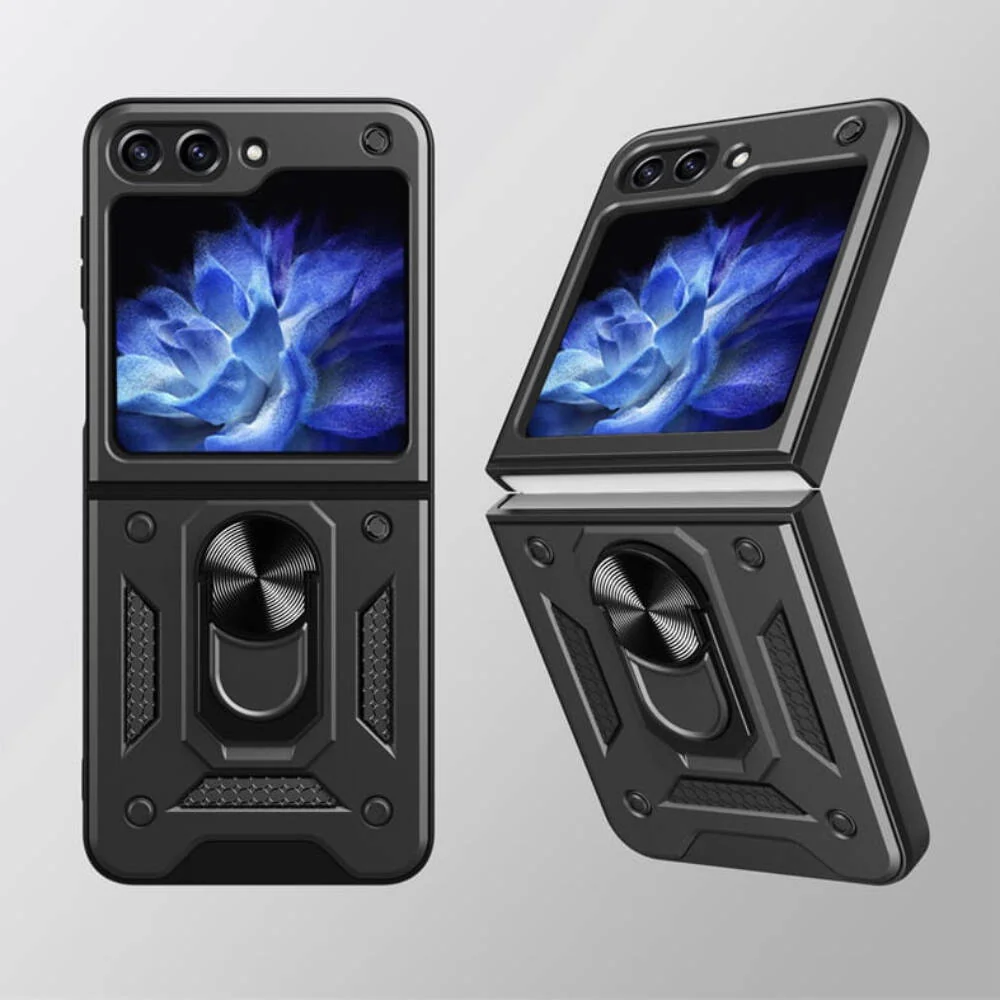 MG Hybrid Armor Camshield kryt na Samsung Galaxy Z Flip 5, čierny 