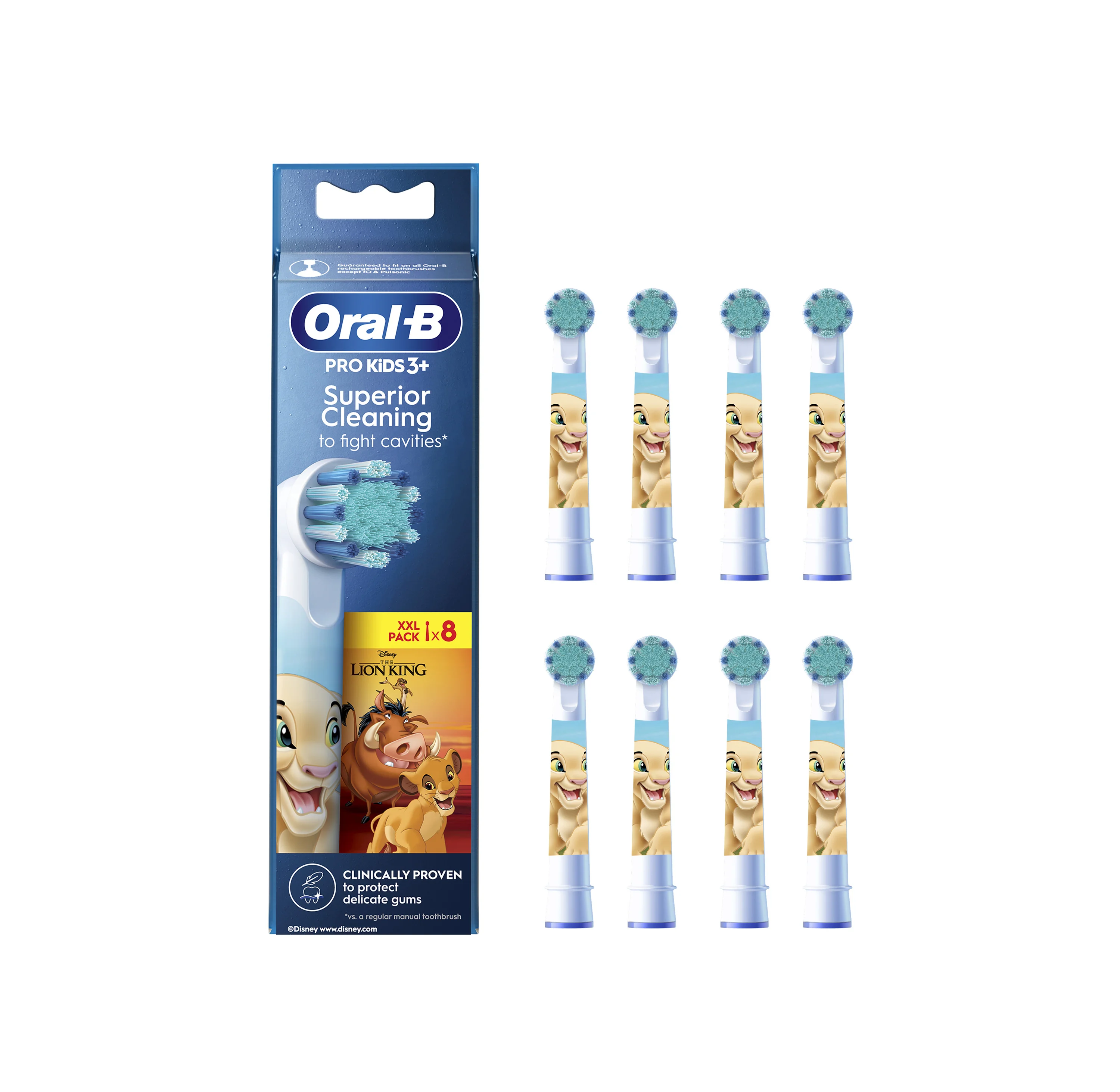 Oral-B Pro Kids Leví kráľ náhradné hlavice 8ks