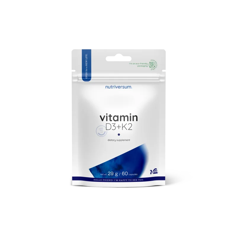 Nutriversum - VITA - Vitamín D3+K2 - Veľkosť 60 kapsúl