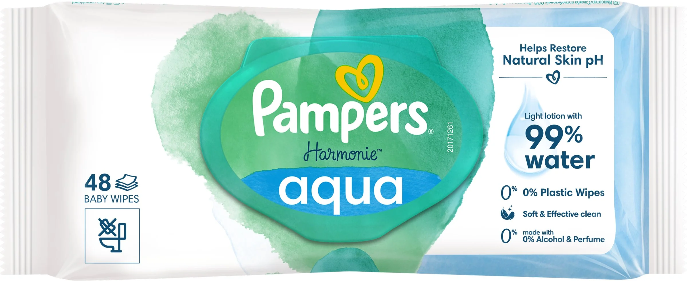 Pampers Wipes Harmonie Aqua 48ks