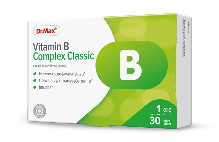 Dr. Max Vitamin B Complex Classic 1×30 tbl, výživový doplnok