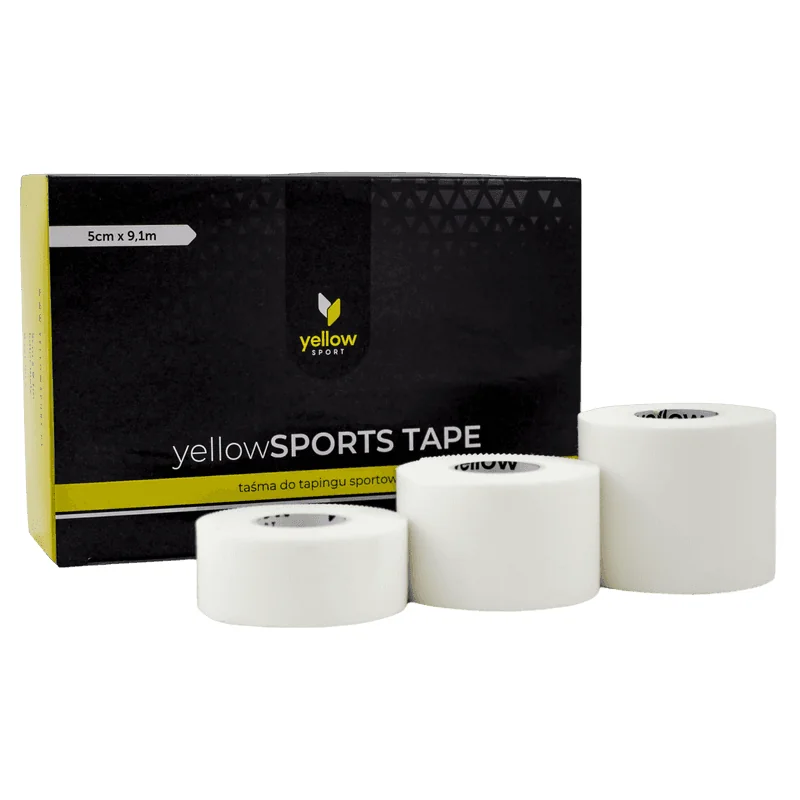 Športová páska biela yellowSPORTS Tape 2,5 cm x 9,1 m 