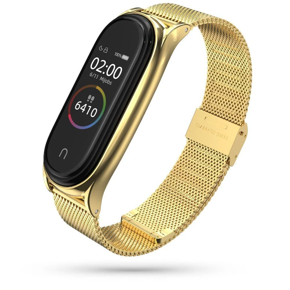 Tech-Protect Milanese remienok na Xiaomi Mi Band 7 gold