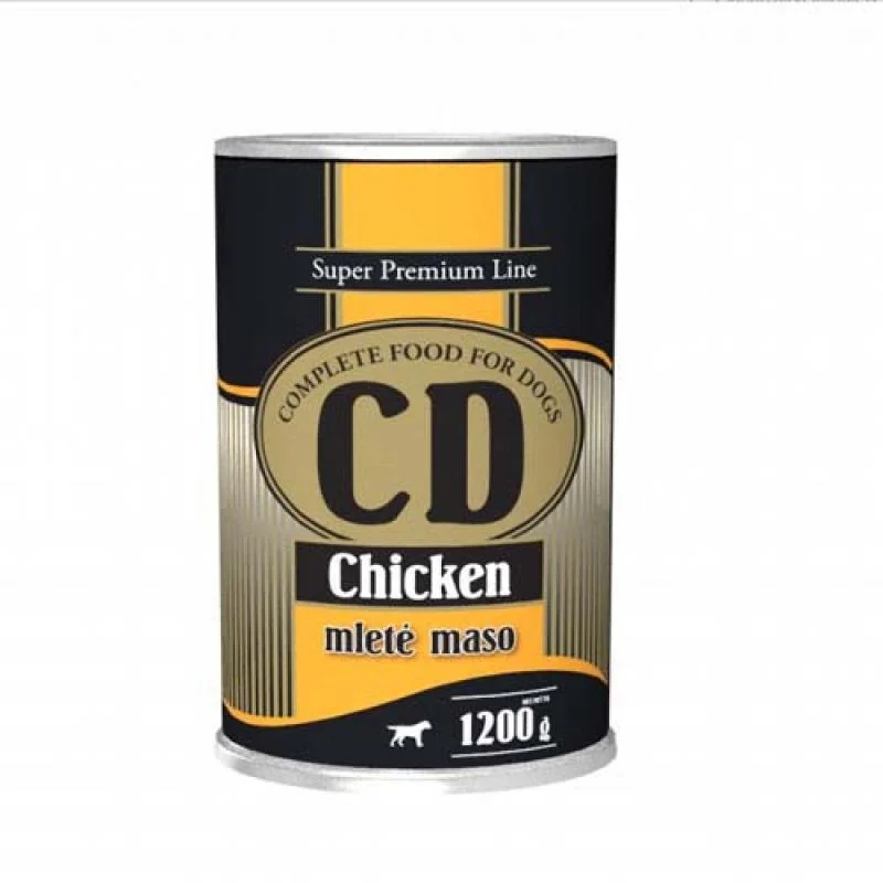 DELIKAN CD Chicken 1200g kuracia konzerva z 100% mäsa pre psov