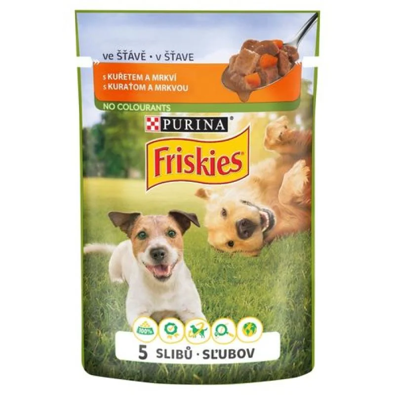 FRISKIES ADULT kura a mrkva 85g