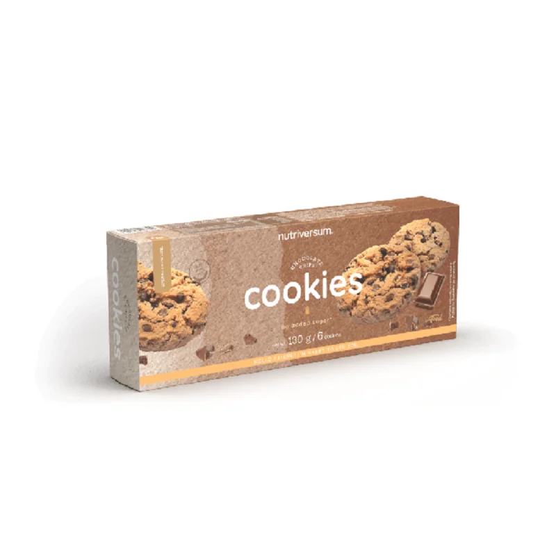 Nutriversum - FOOD - CHOCOLATE CHIP COOKIES (sušienky s čokoládou) 130g