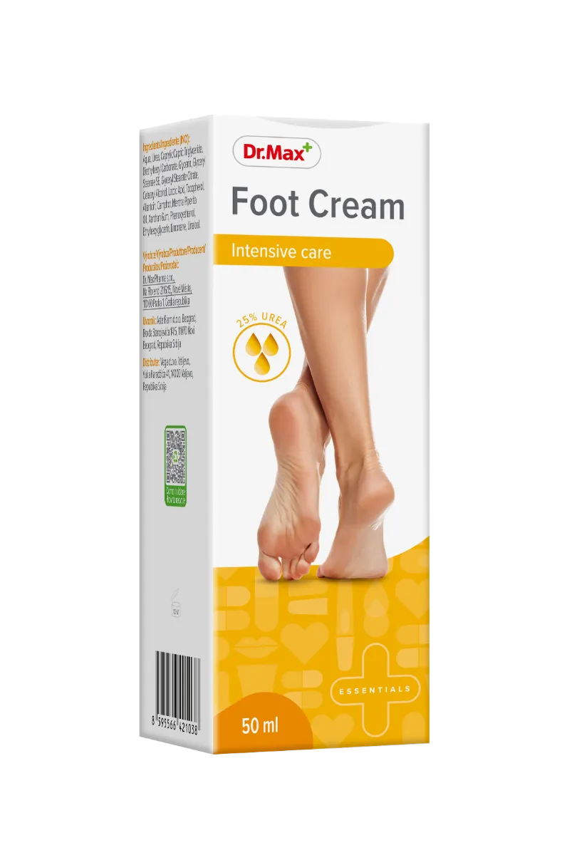 Dr. Max FOOT CREAM UREA 25% 50ML 1×50 ml, hydratačný krém na nohy