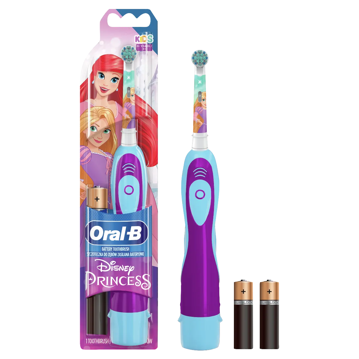 Oral B Batériová kefka Cars & Princess 1×1 ks, detská zubná kefka